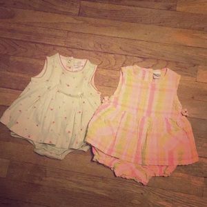 Bundle of 2 Summer dresses 0-6months